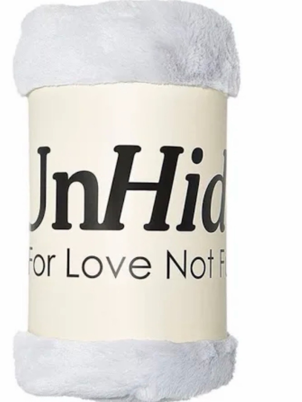 Unhide Idea Plush Throw Blanket in White